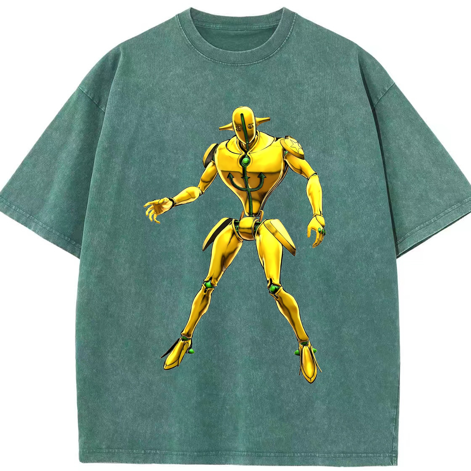 （画像用） ジョジョの奇妙な冒険 JoJo's Bizarre Adventure 綿100% ヴィンテージ風 半袖Tシャツ（フロントプリント）
